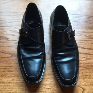 Aston Grey Fairfield black leather size 11 dress shoe